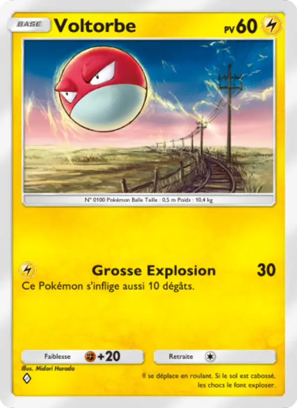 Voltorbe — carte 054 de l’extension Choc Spatio-Temporel