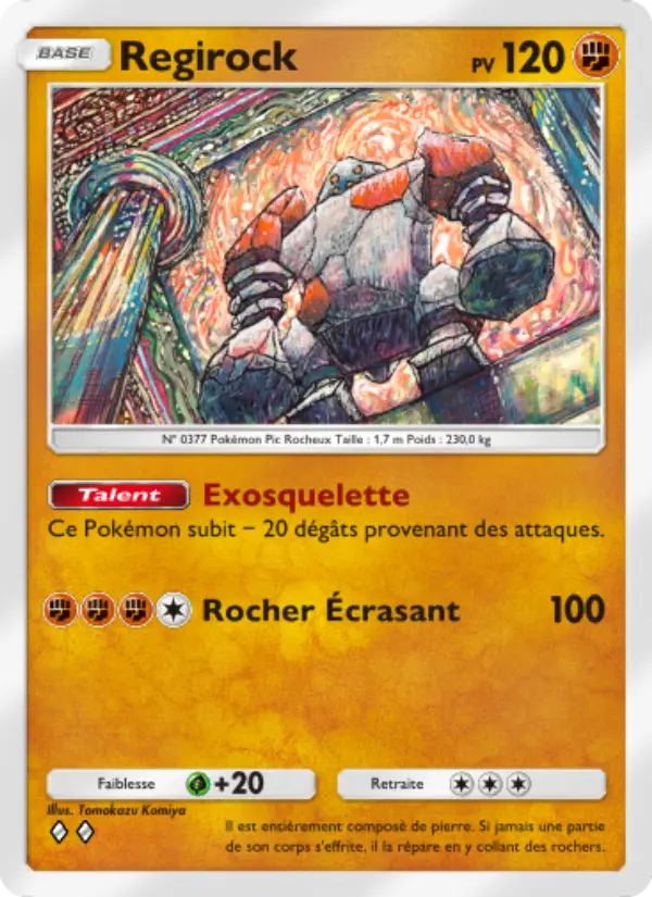 Regirock — carte 087 de l’extension Choc Spatio-Temporel