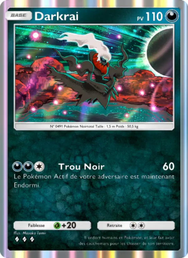 Darkrai — carte 109 de l’extension Choc Spatio-Temporel