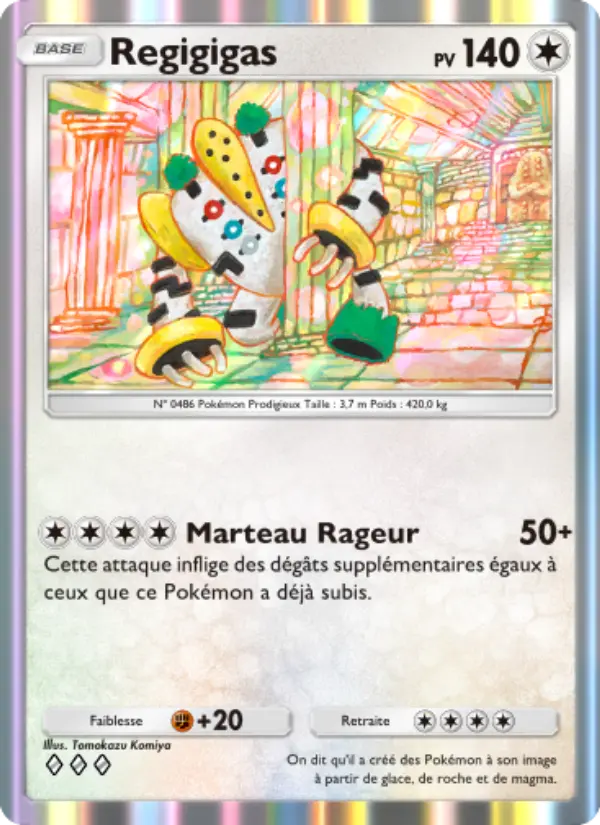 Regigigas — carte 143 de l’extension Choc Spatio-Temporel