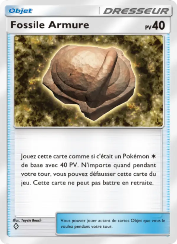 Fossile Armure — carte 145 de l’extension Choc Spatio-Temporel