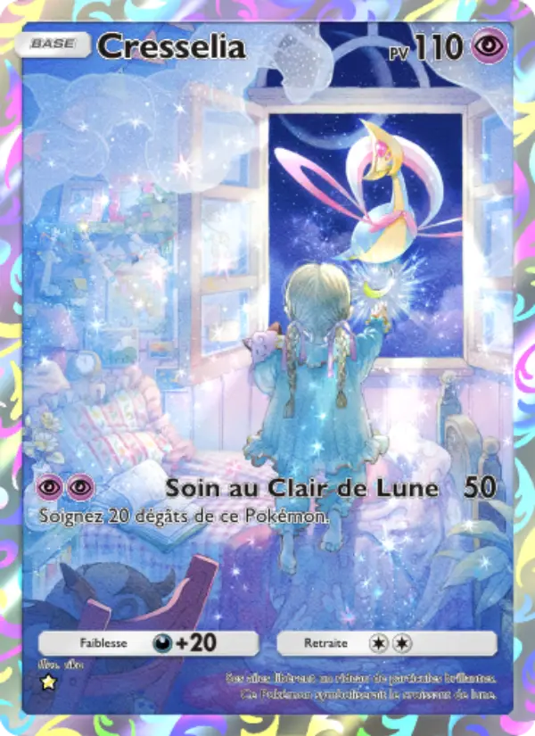 Cresselia — carte 168 de l’extension Choc Spatio-Temporel