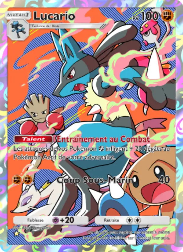 Lucario — carte 170 de l’extension Choc Spatio-Temporel