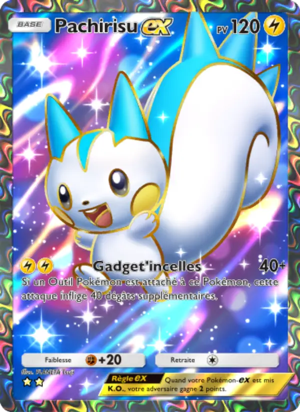 Pachirisu-ex — carte 183 de l’extension Choc Spatio-Temporel