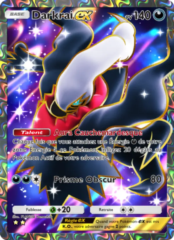 Darkrai-ex — carte 187 de l’extension Choc Spatio-Temporel