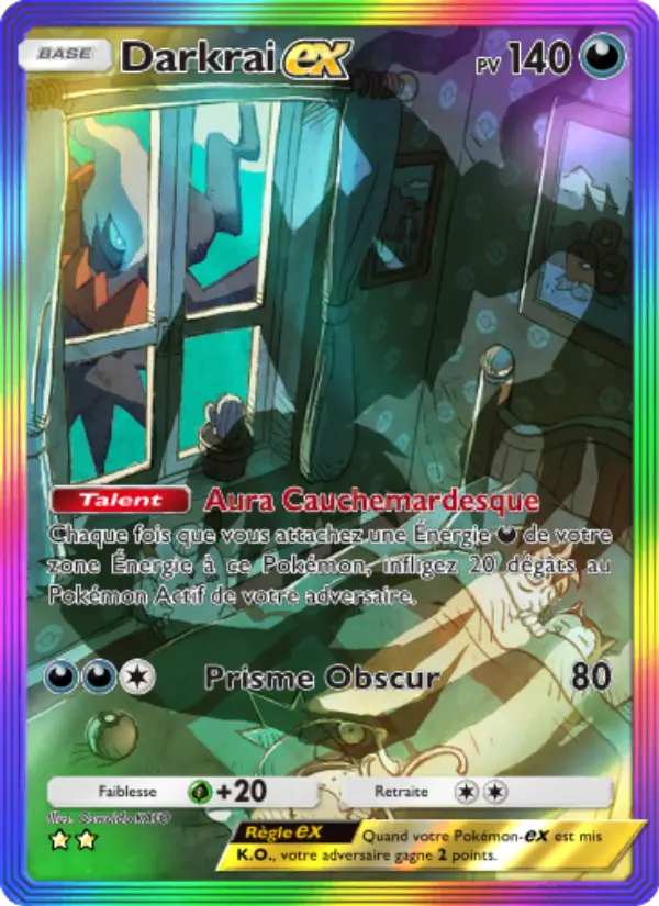 Darkrai-ex — carte 202 de l’extension Choc Spatio-Temporel
