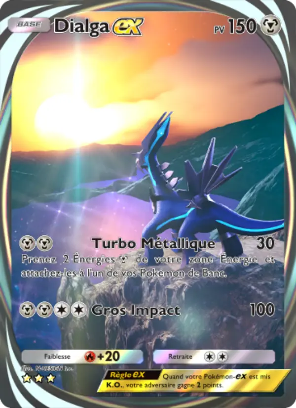 Dialga-ex — carte 205 de l’extension Choc Spatio-Temporel
