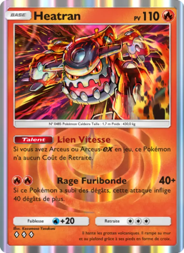 Heatran — carte 013 de l’extension Lumière Triomphale