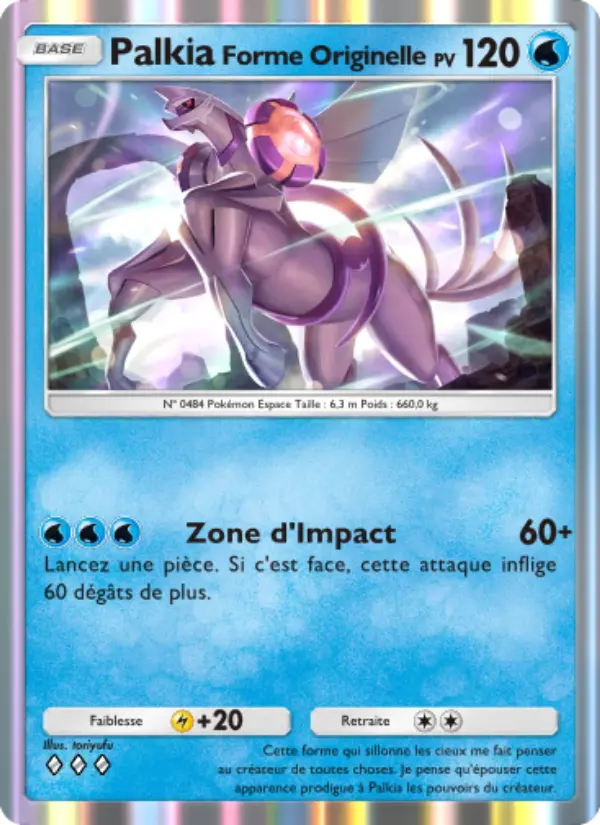 PalkiaForme Originelle — carte 023 de l’extension Lumière Triomphale