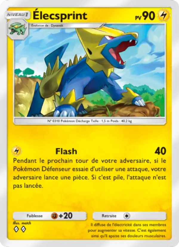 Élecsprint — carte 028 de l’extension Lumière Triomphale