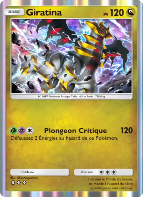 Giratina — carte 061 de l’extension Lumière Triomphale