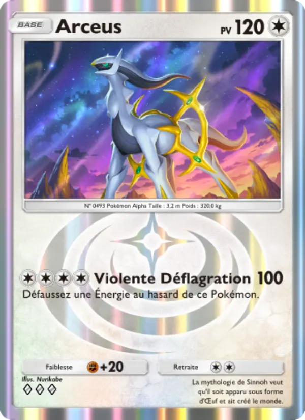 Arceus — carte 070 de l’extension Lumière Triomphale