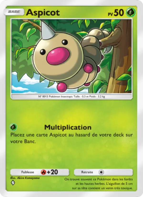 Aspicot — carte 001 de l’extension Réjouissances Rayonnantes