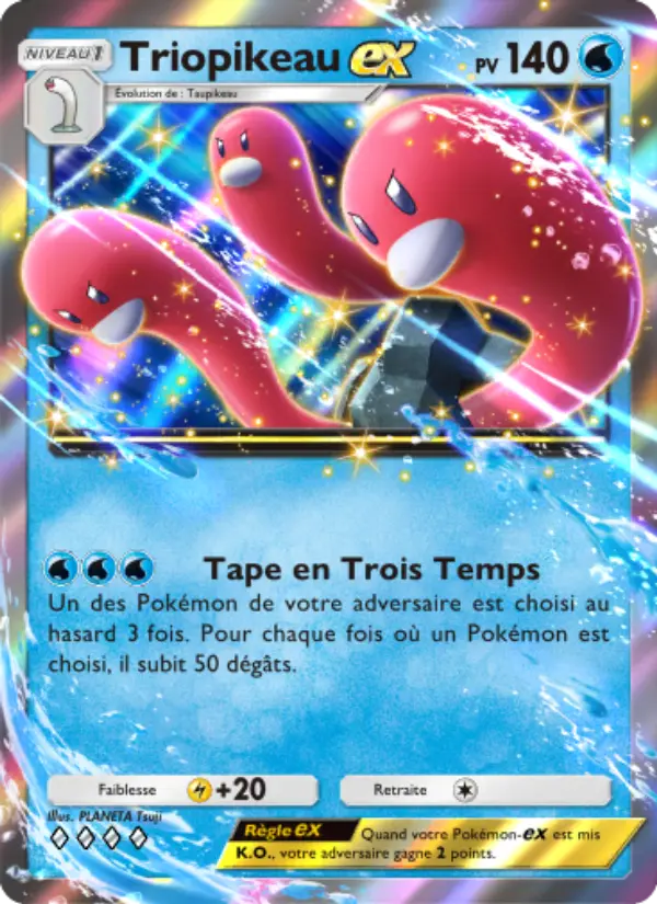 Triopikeau-ex — carte 019 de l’extension Réjouissances Rayonnantes