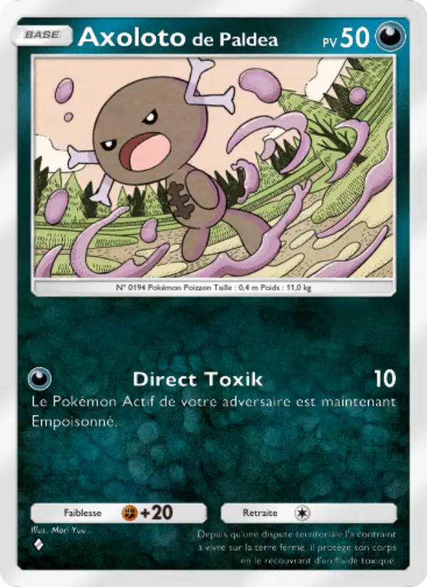 Axolotode Paldea — carte 047 de l’extension Réjouissances Rayonnantes