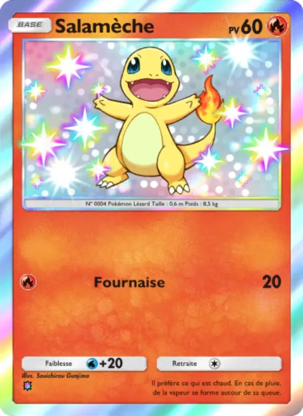 Salamèche — carte 099 de l’extension Réjouissances Rayonnantes