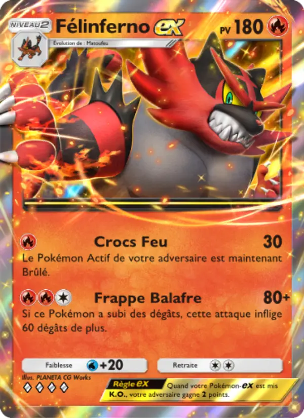 Félinferno-ex — carte 033 de l’extension Gardiens Astraux