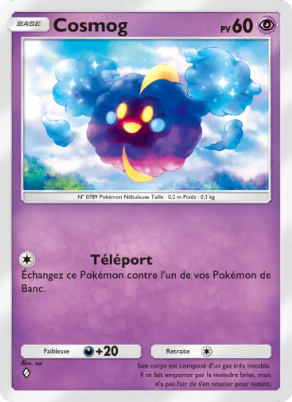 Cosmog — carte 085 de l’extension Gardiens Astraux
