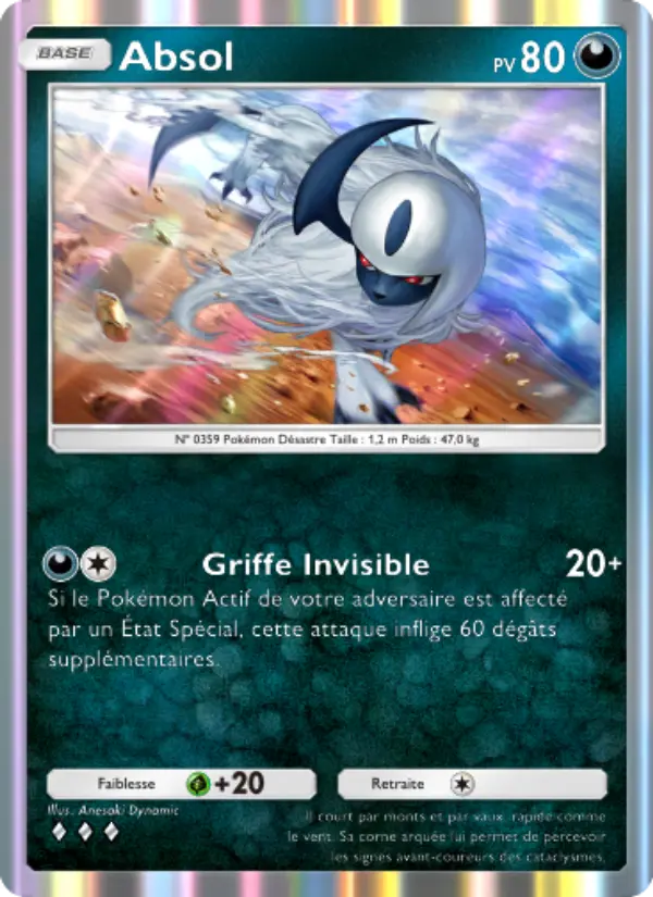 Absol — carte 112 de l’extension Gardiens Astraux