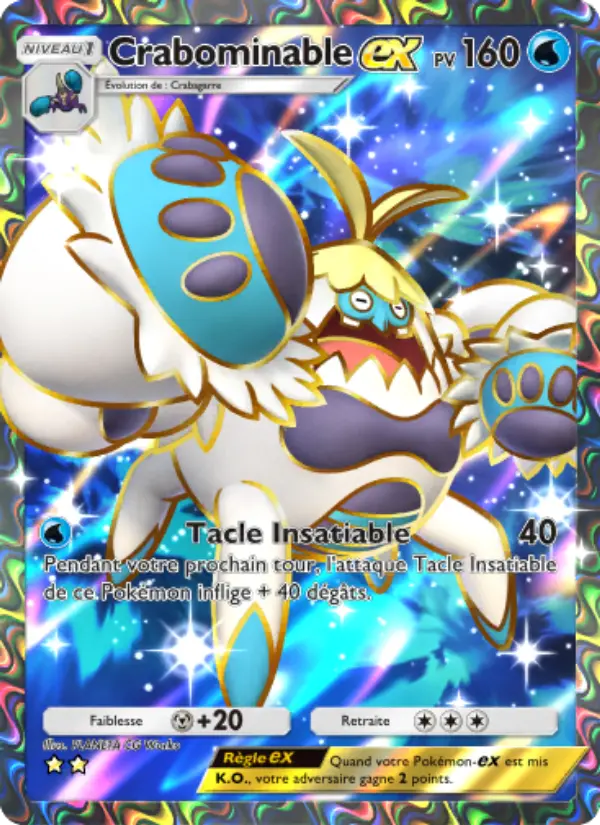 Crabominable-ex — carte 183 de l’extension Gardiens Astraux