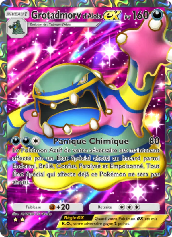 Grotadmorvd'Alola-ex — carte 188 de l’extension Gardiens Astraux