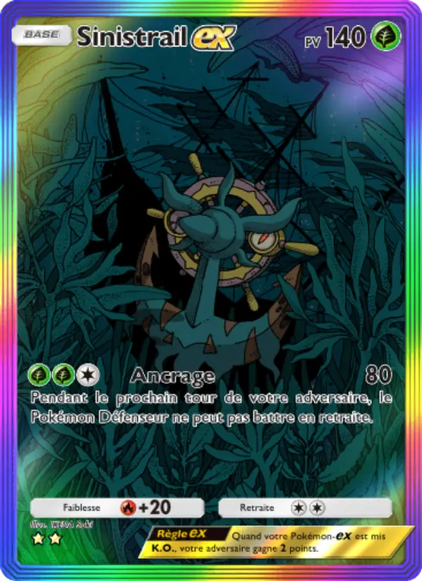 Sinistrail-ex — carte 199 de l’extension Gardiens Astraux