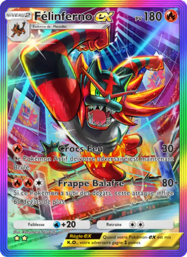 Félinferno-ex — carte 200 de l’extension Gardiens Astraux