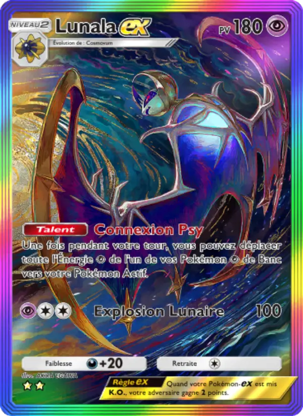 Lunala-ex — carte 204 de l’extension Gardiens Astraux