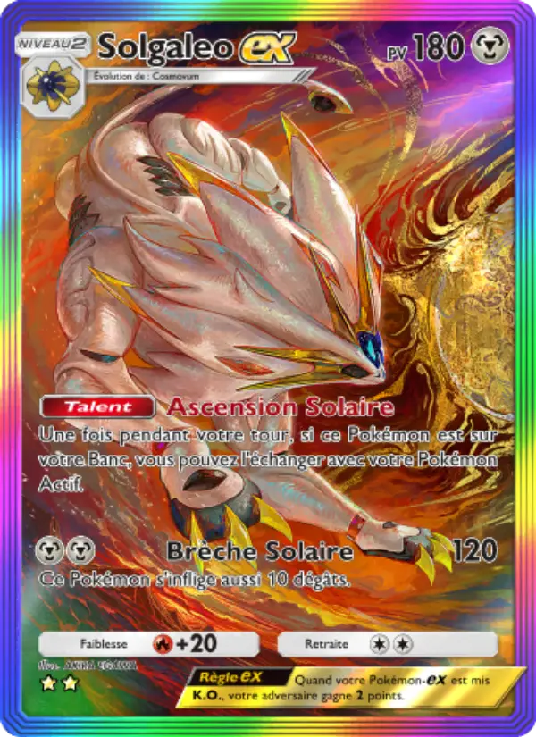 Solgaleo-ex — carte 207 de l’extension Gardiens Astraux
