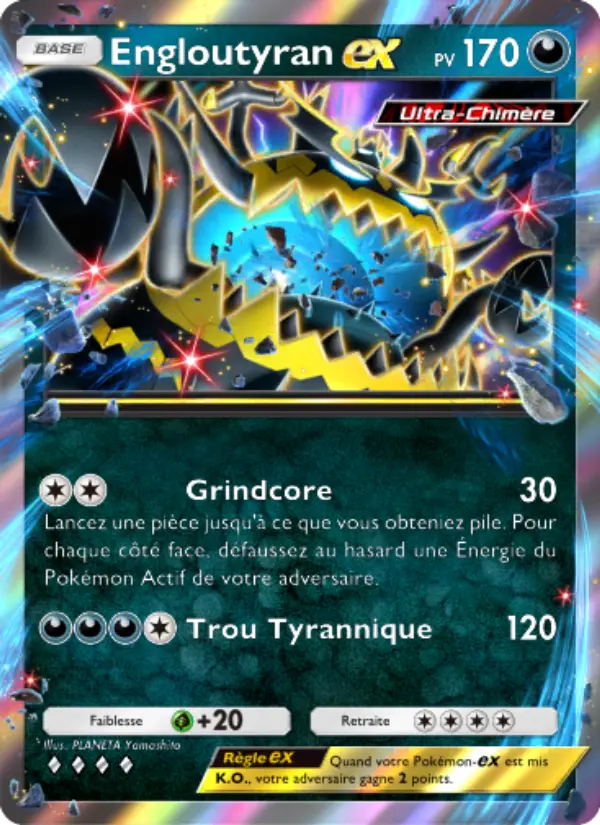 Engloutyran-ex — carte 043 de l’extension Crise Interdimensionnelle