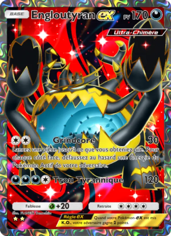 Engloutyran-ex — carte 079 de l’extension Crise Interdimensionnelle