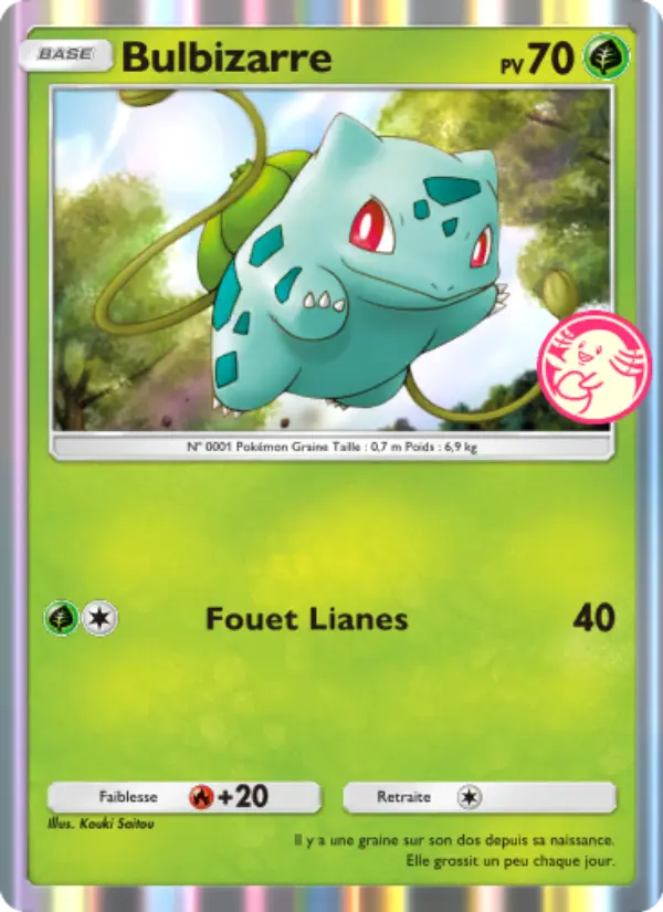 Bulbizarre — carte 023 de l’extension Promo-A