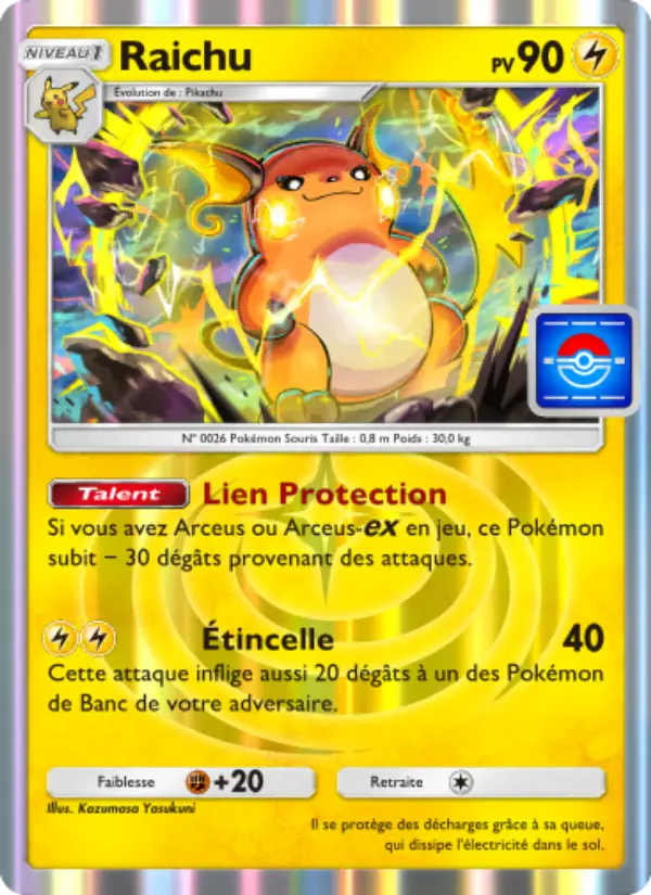 Raichu — carte 044 de l’extension Promo-A
