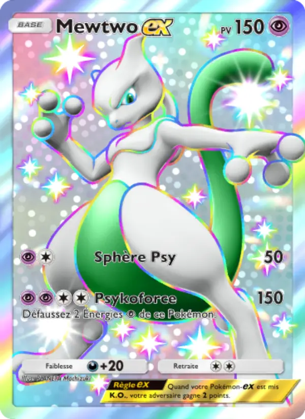 Mewtwo-ex — carte 050 de l’extension Promo-A