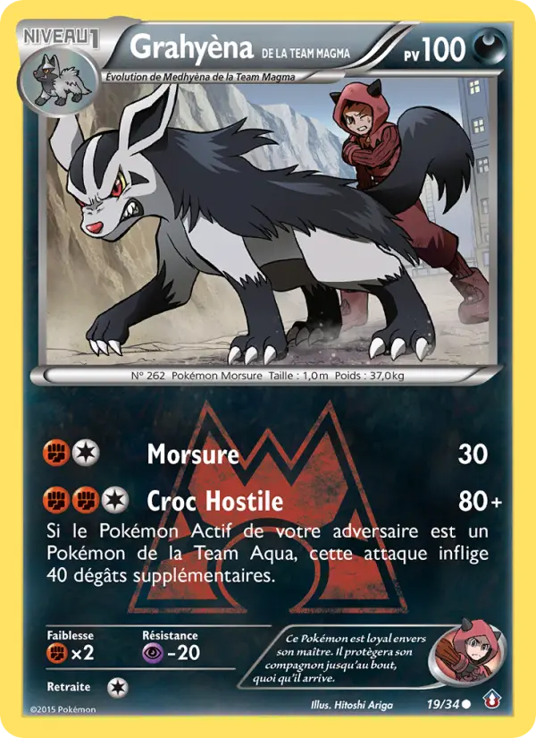 Grahyèna de la Team Magma — carte 19 de l’extension Double Danger