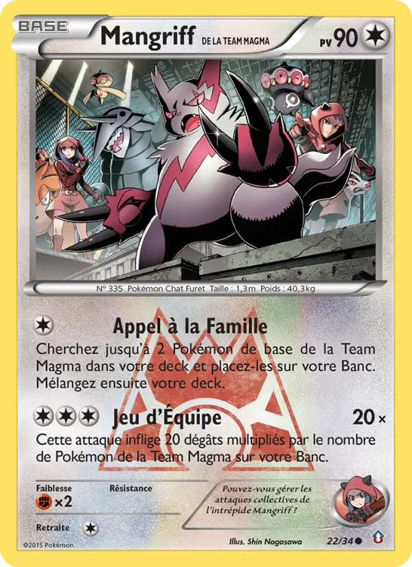 Mangriff de la Team Magma — carte 22 de l’extension Double Danger