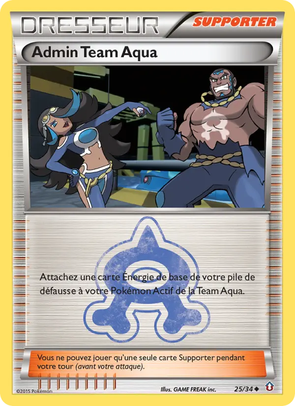 Admin Team Aqua — carte 25 de l’extension Double Danger