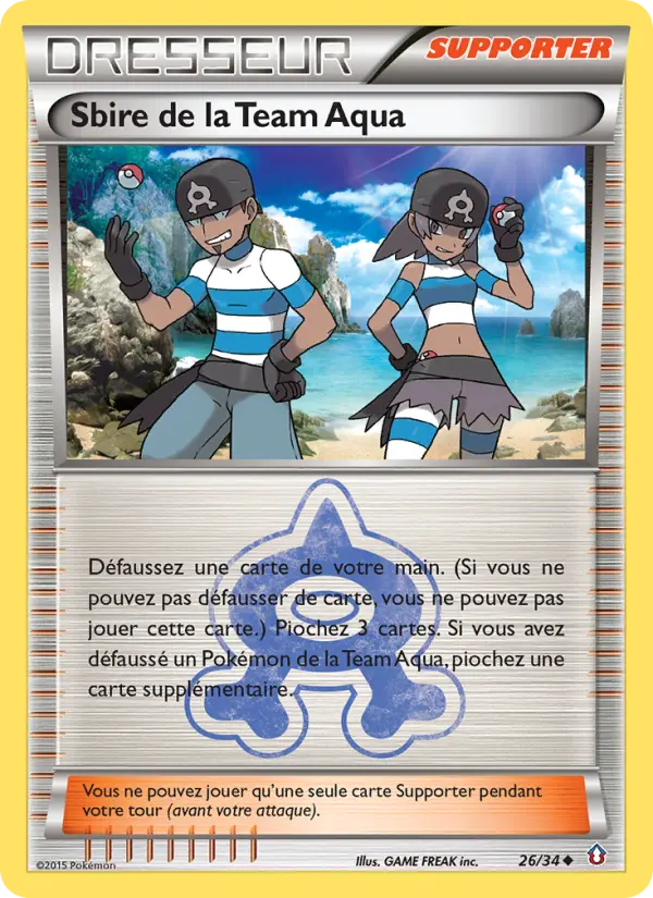 Sbire de la Team Aqua — carte 26 de l’extension Double Danger