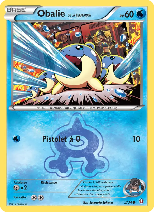Obalie de la Team Aqua — carte 3 de l’extension Double Danger