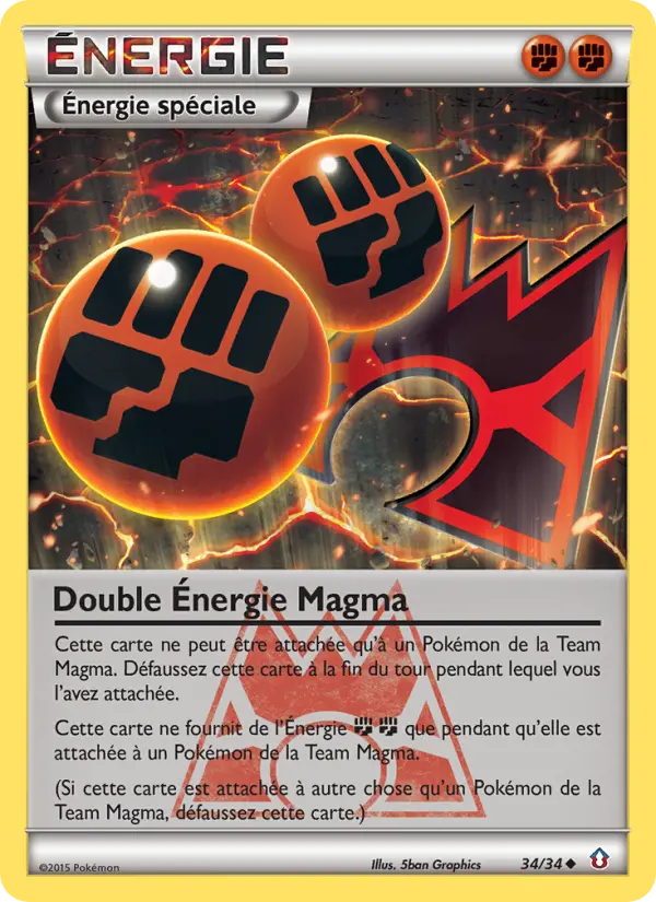 Double Énergie Magma — carte 34 de l’extension Double Danger