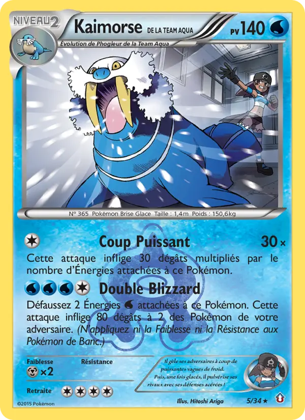 Kaimorse de la Team Aqua — carte 5 de l’extension Double Danger