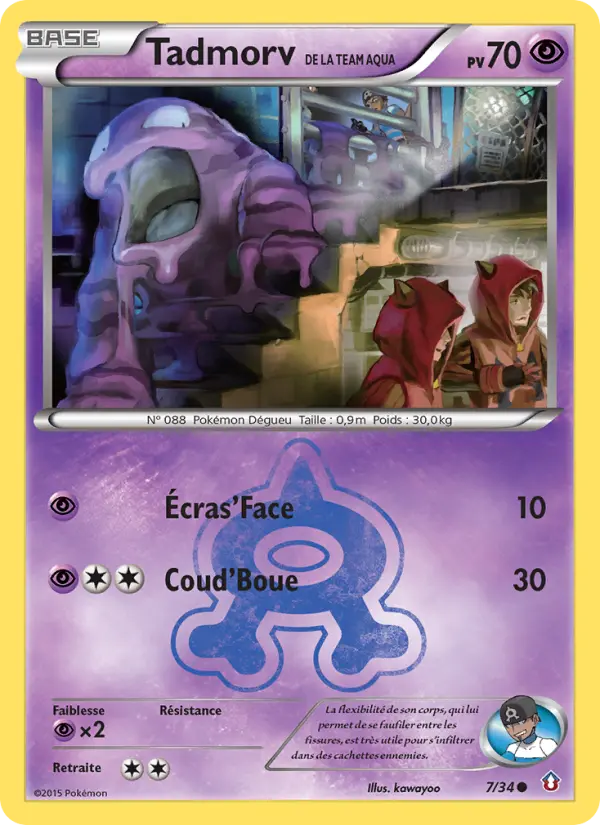 Tadmorv de la Team Aqua — carte 7 de l’extension Double Danger