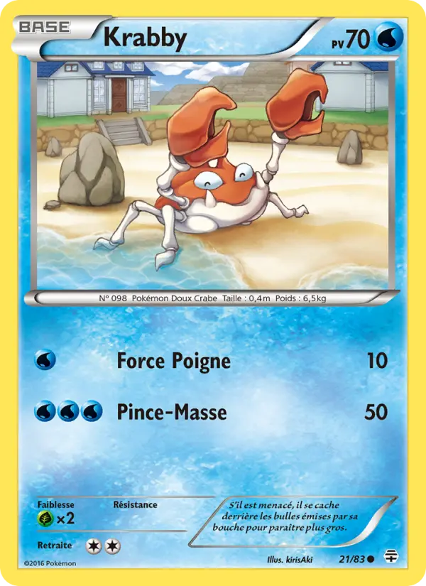 Krabby — carte 21 de l’extension Générations