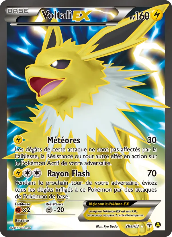 Voltali-EX — carte 28 de l’extension Générations