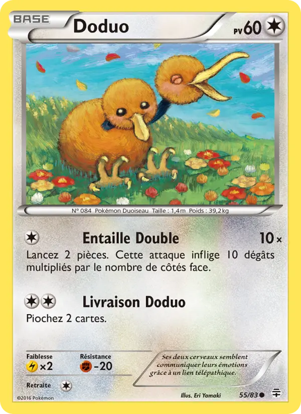 Doduo — carte 55 de l’extension Générations