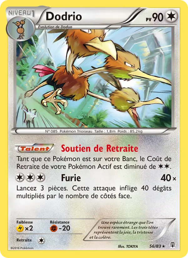 Dodrio — carte 56 de l’extension Générations