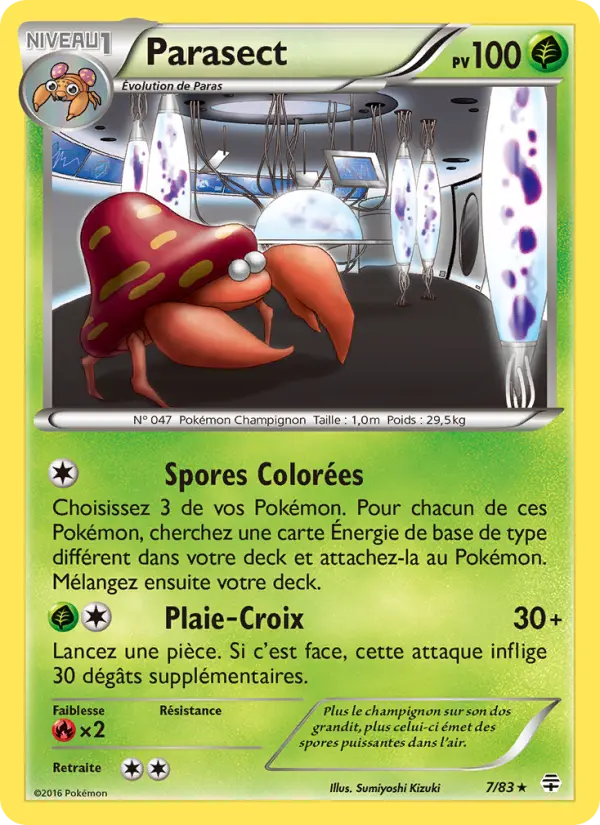 Parasect — carte 7 de l’extension Générations