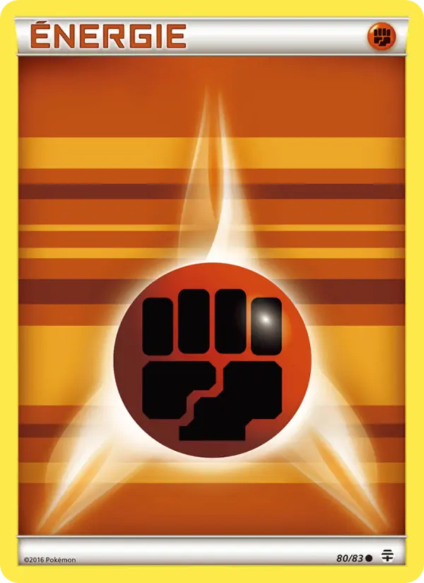 Énergie Fighting de base — carte 80 de l’extension Générations