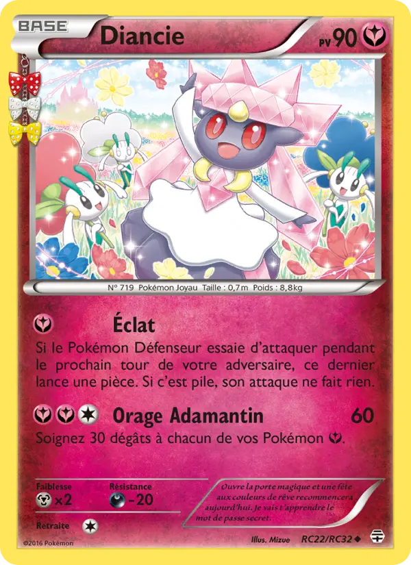 Diancie — carte RC22 de l’extension Générations