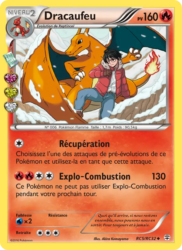 Dracaufeu — carte RC5 de l’extension Générations